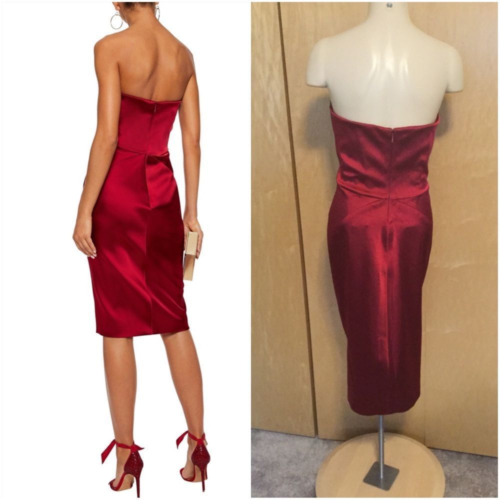 Zac Posen Strapless Duchesse-satin Dress - Picture 2 of 11